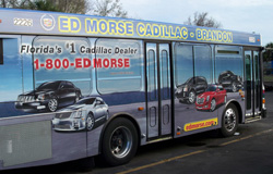 Ed Morse Cadillac Bus Wrap