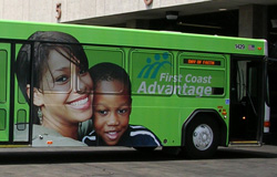 First Coast Advantage Bus Wrap